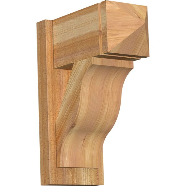 Ekena Millwork Funston Arts & Crafts Rough Sawn Outlooker, Western Red Cedar, 8"W x 16"D x 20"H OUT08X16X20FST03RWR - main